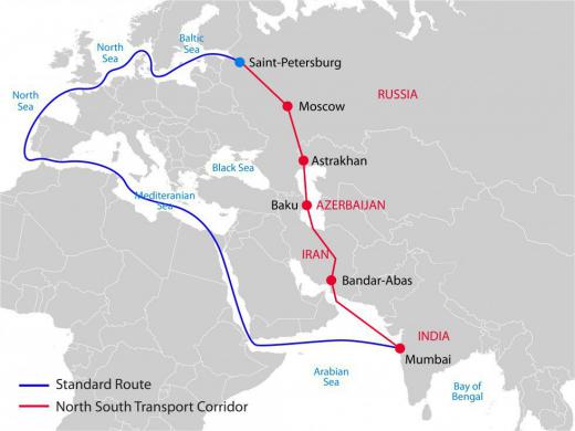 از قرار معلوم پروژه بزرگ دالان حمل و نقل شمال - جنوب ریلی از بندر عباس تا سن پترزبورگ توسط بعضی کشورهای منطقه بویژه آذربایجان و ای